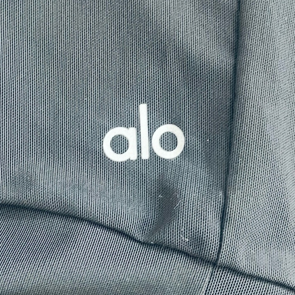 ALO YOGA Rare Oversized Mindful Movement Black Hoodie with Mesh Detail - Picture 9 of 10